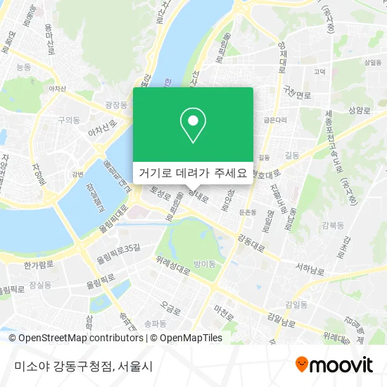 미소야 강동구청점 지도