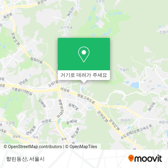 향린동산 지도