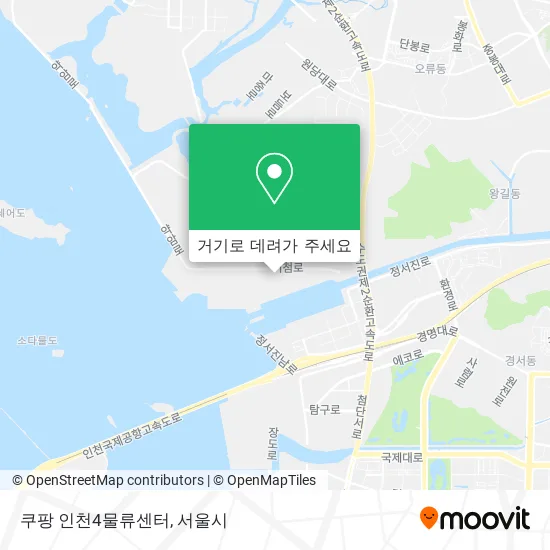 쿠팡 인천4물류센터 지도