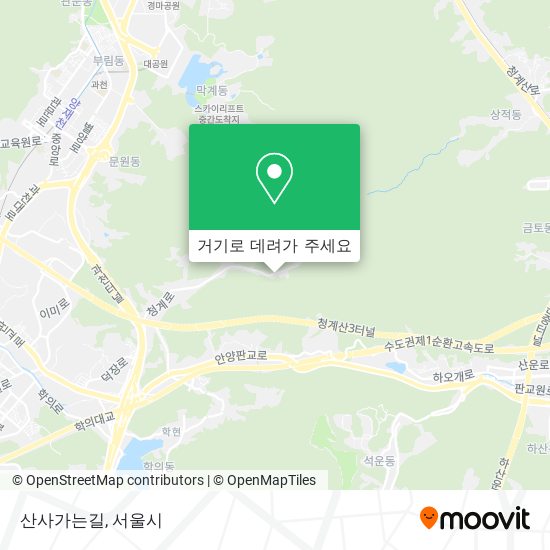 산사가는길 지도