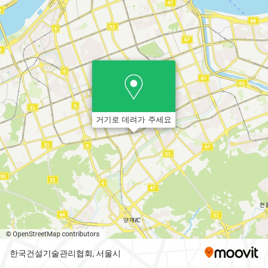 한국건설기술관리협회 지도