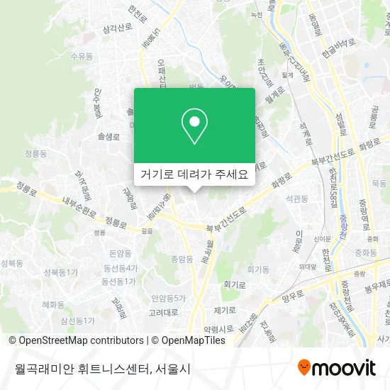 월곡래미안 휘트니스센터 지도
