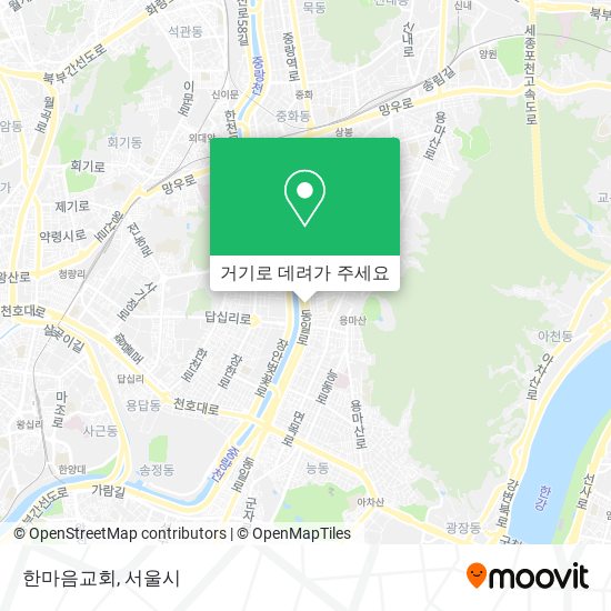 한마음교회 지도