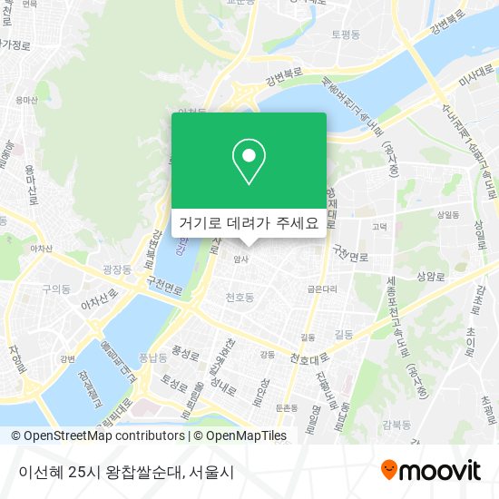 이선혜 25시 왕찹쌀순대 지도