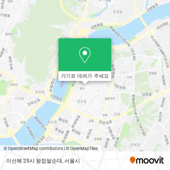 이선혜 25시 왕찹쌀순대 지도