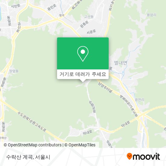 수락산 계곡 지도