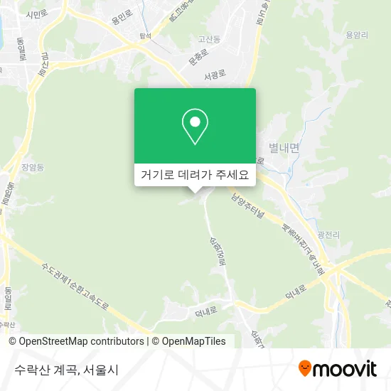 수락산 계곡 지도