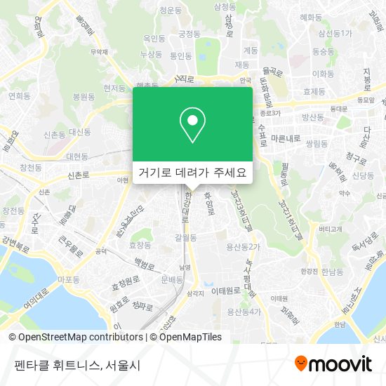 펜타클 휘트니스 지도