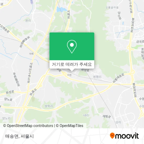 매송면 지도