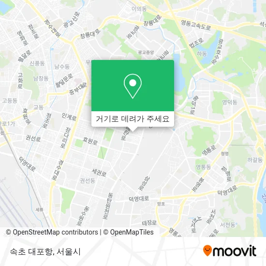 속초 대포항 지도