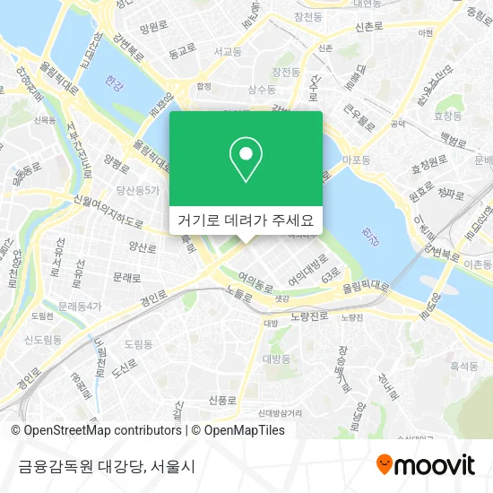 금융감독원 대강당 지도