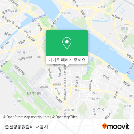 춘천명동닭갈비 지도