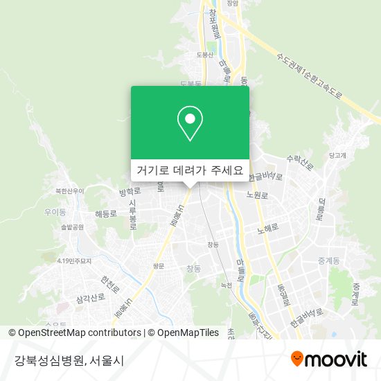 강북성심병원 지도