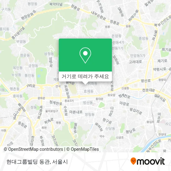 현대그룹빌딩 동관 지도