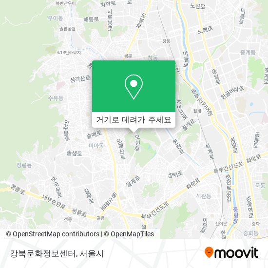 강북문화정보센터 지도