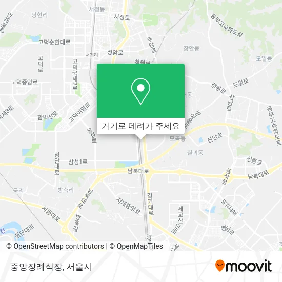 중앙장례식장 지도