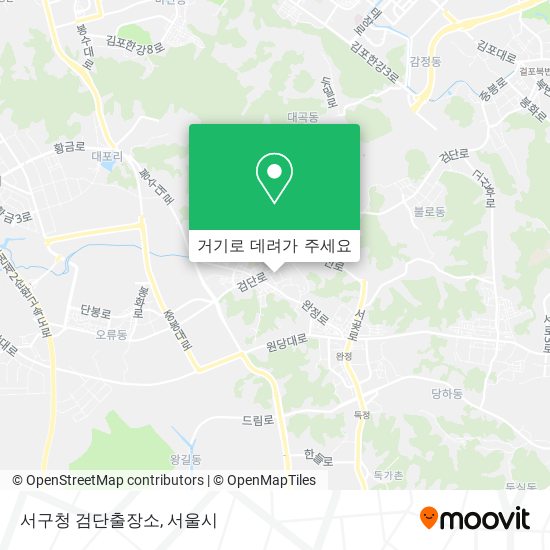 서구청 검단출장소 지도