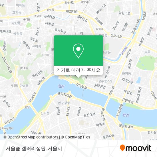 서울숲 갤러리정원 지도