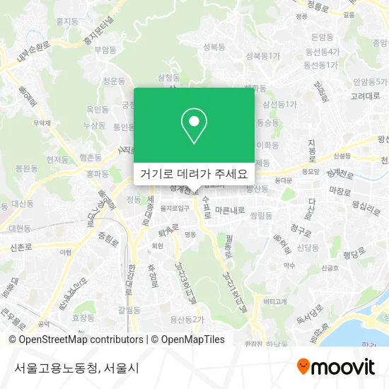 서울고용노동청 지도