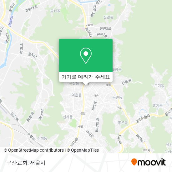 구산교회 지도