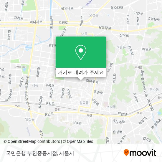 국민은행 부천중동지점 지도