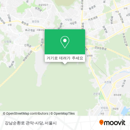 강남순환로 관악-사당 지도