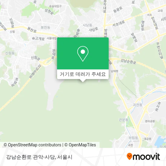 강남순환로 관악-사당 지도
