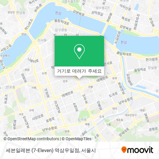 세븐일레븐 (7-Eleven) 역삼우일점 지도