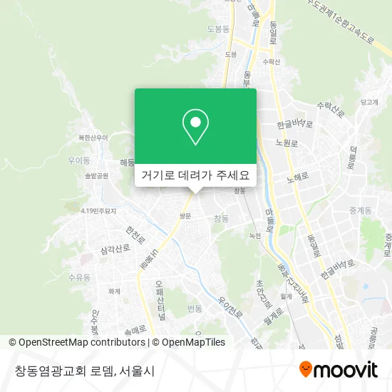 창동염광교회 로뎀 지도