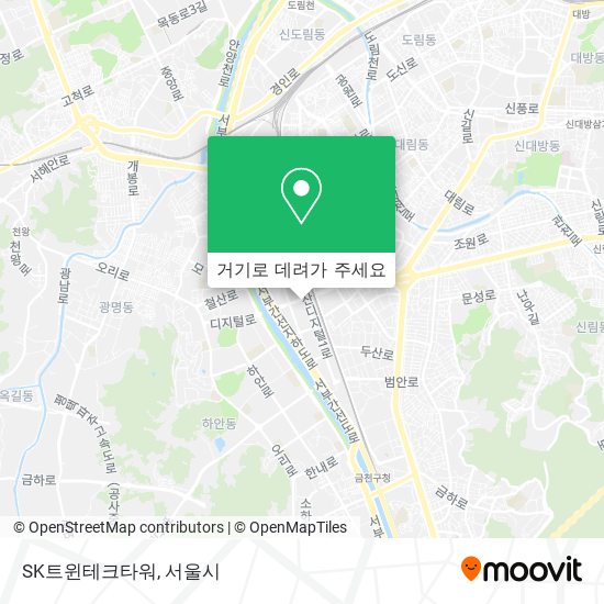 SK트윈테크타워 지도