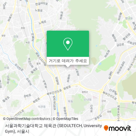 서울과학기술대학교 체육관 (SEOULTECH, University Gym) 지도