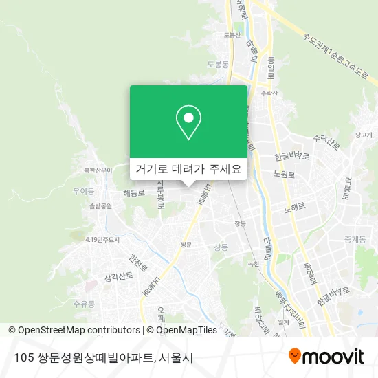 105 쌍문성원상떼빌아파트 지도