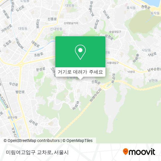 미림여고입구 교차로 지도