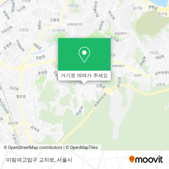 미림여고입구 교차로 지도