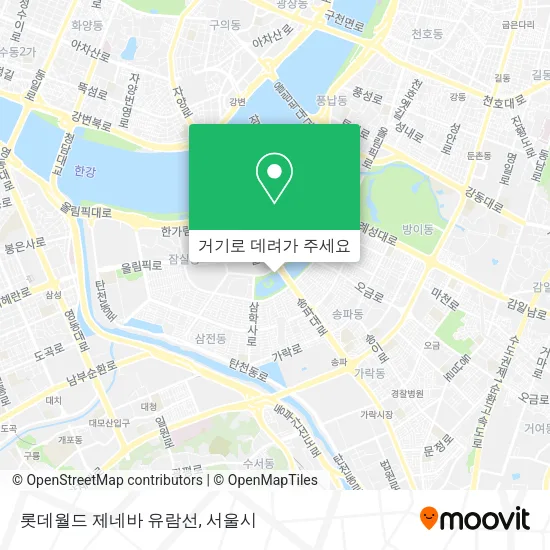 롯데월드 제네바 유람선 지도