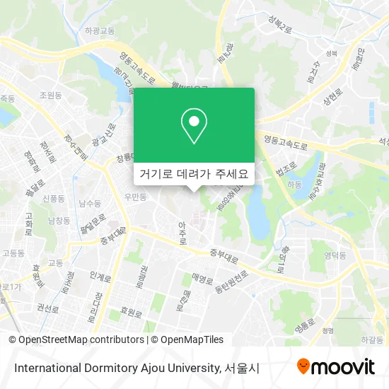 International Dormitory Ajou University 지도