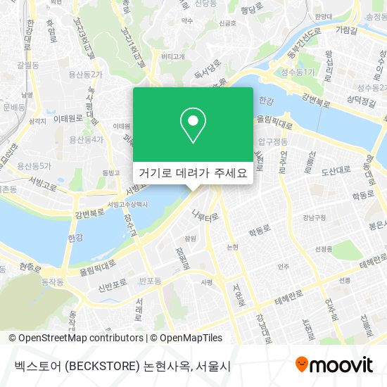 벡스토어 (BECKSTORE) 논현사옥 지도
