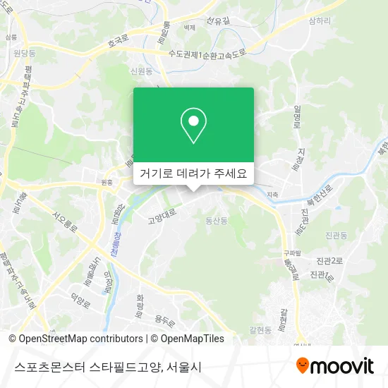 스포츠몬스터 스타필드고양 지도