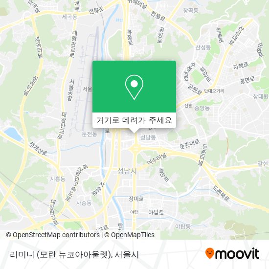 리미니 (모란 뉴코아아울렛) 지도