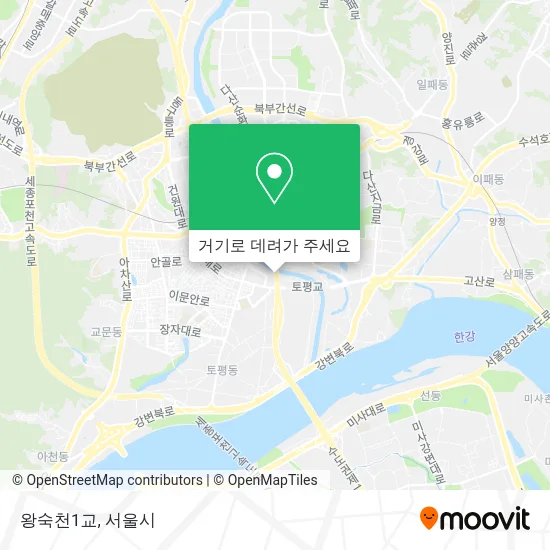 왕숙천1교 지도