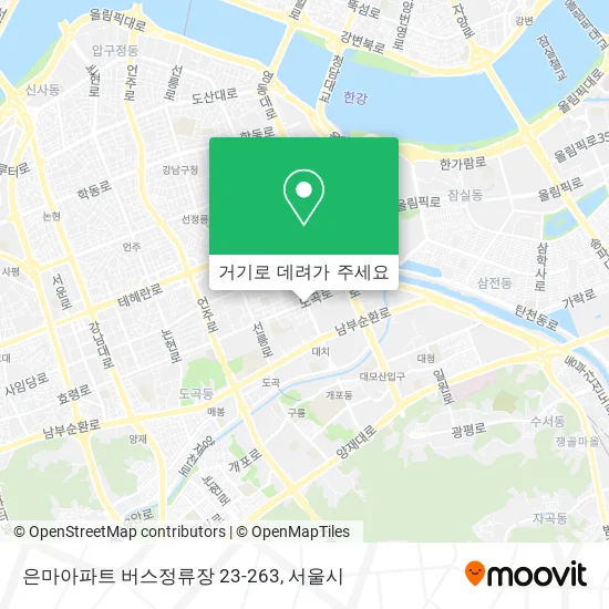 은마아파트 버스정류장 23-263 지도