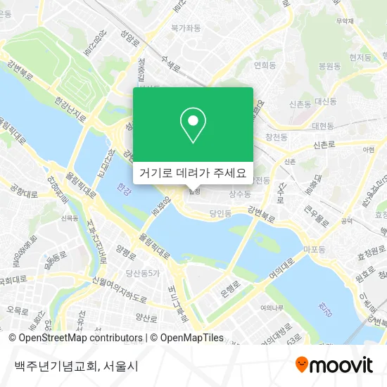 백주년기념교회 지도