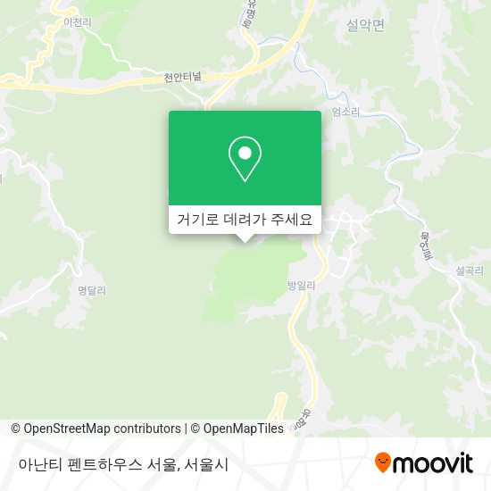 아난티 펜트하우스 서울 지도