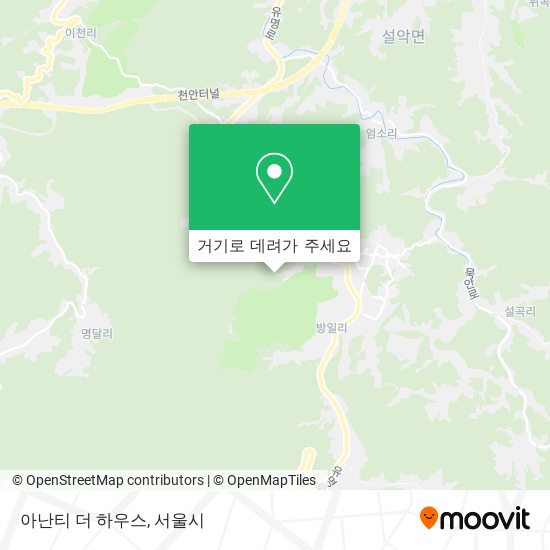 아난티 더 하우스 지도