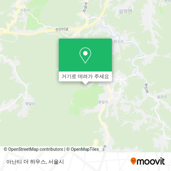 아난티 더 하우스 지도