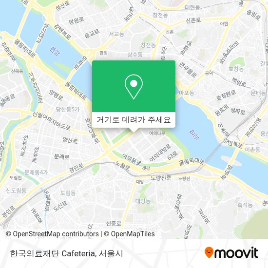 한국의료재단 Cafeteria 지도