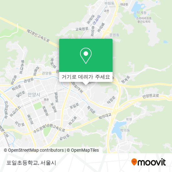 포일초등학교 지도