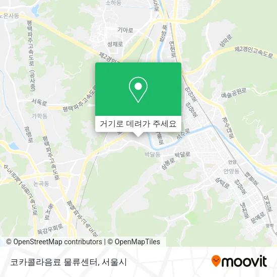코카콜라음료 물류센터 지도