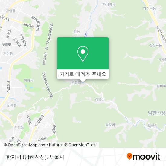 함지박 (남한산성) 지도