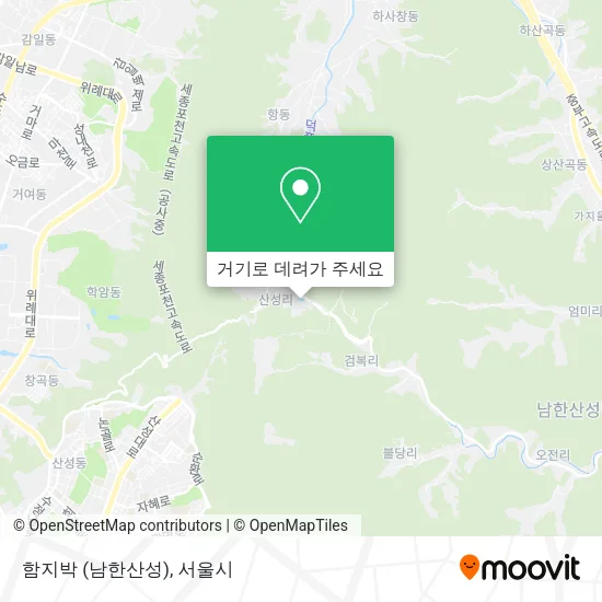 함지박 (남한산성) 지도